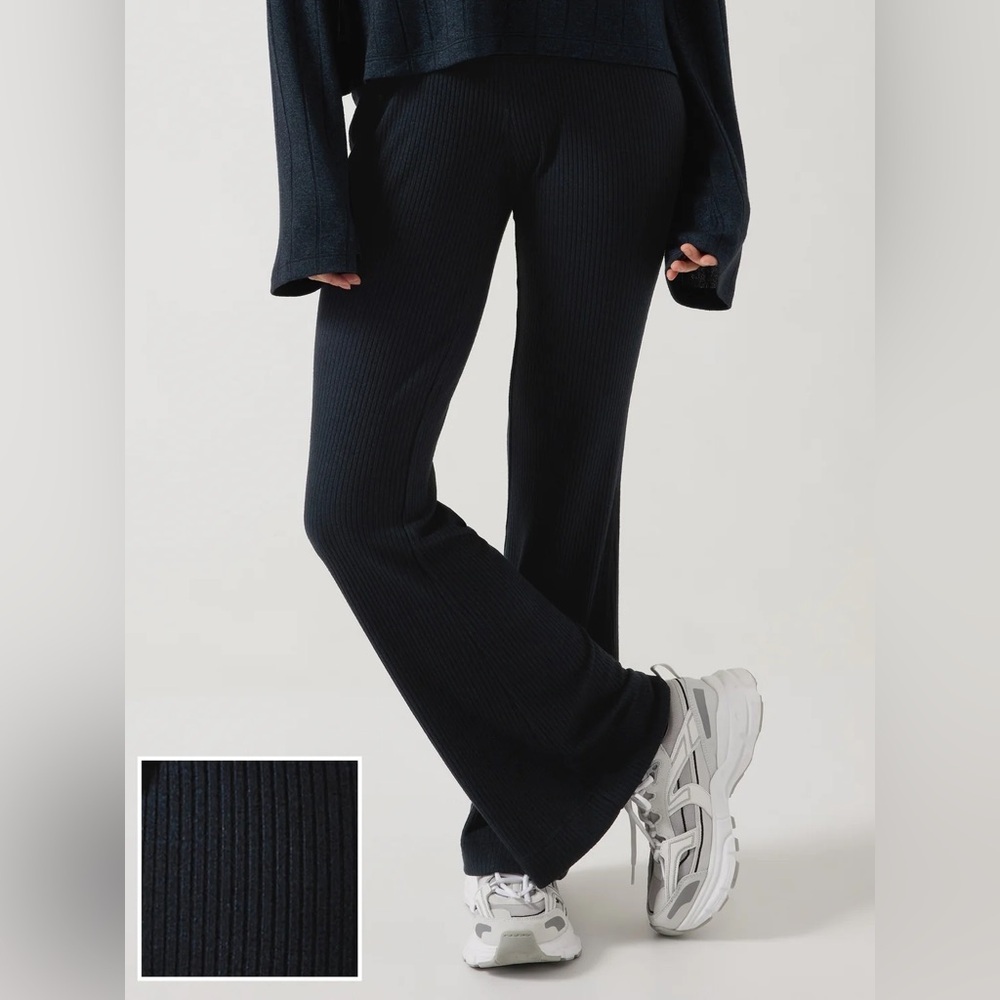 Athleta black harmony pose pant sz lg